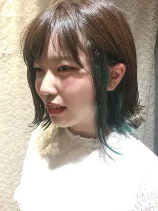 ミディアム ヒラヤマ ユウスケのヘアスタイル