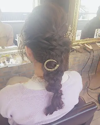 ヘアアレンジ ロング RU RIのヘアスタイル
