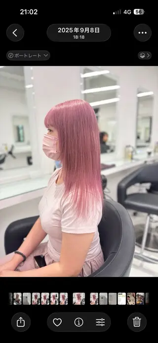 ロング カラー 💖ミルクティー💖 あかり💖のヘアスタイル