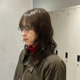 ミディアム カラー パーマ 🫧もも🫧 ／パーマ/似合わせ/のヘアスタイル