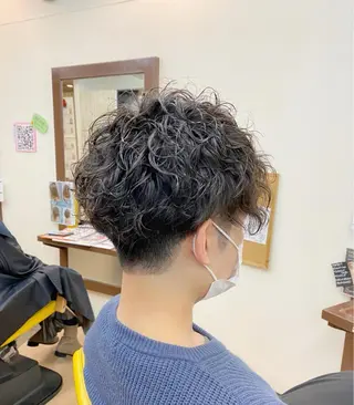 ショート パーマ メンズ 寺澤 🌈祐のヘアスタイル