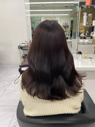 セミロング カラー ヘアアレンジ キッズ TRU Shino🦋のマツエク・マツパデザイン