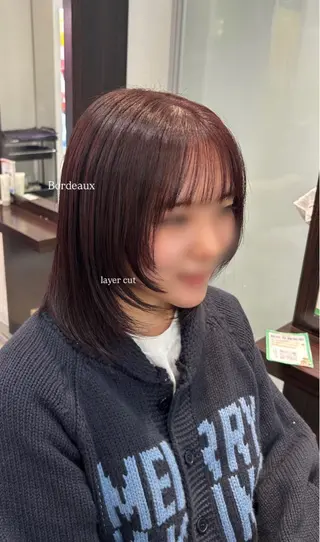 ミディアム カラー 坂本奈都美 🎀のヘアスタイル