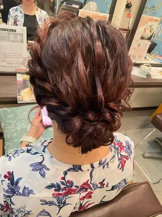 ロング hair make echo滿木あい花のヘアスタイル