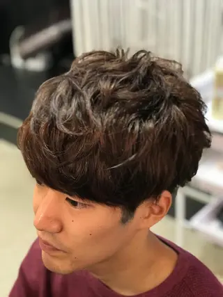 パーマ メンズ ささき まさとのヘアスタイル