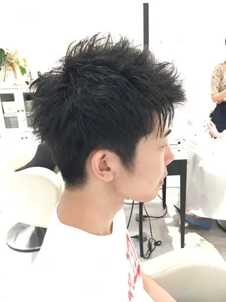 ショート メンズ 金子 富士のヘアスタイル