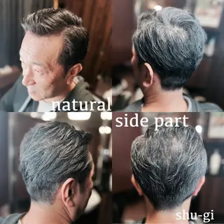 ミディアム ヒロ銀座 新橋銀座口店所属・メンズ専門理容師／ shugi🦔のヘアスタイル