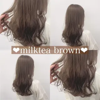 セミロング カラー ヘアアレンジ 美髪矯正/透明感カラ ー🫧YUUKI🫧のヘアスタイル