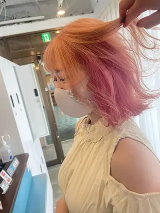 ミディアム カラー ALLEN hair 京橋店のヘアスタイル