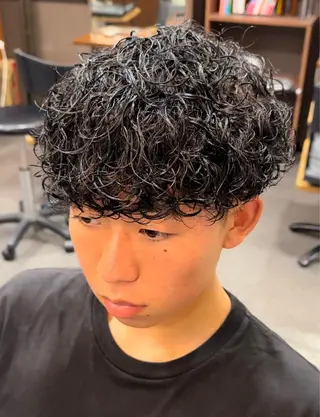 パーマ メンズ 年間2000名担当◎ パーマ職人/仲原佑樹のヘアスタイル