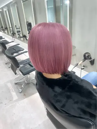 ミディアム カラー 湯田 竜也のヘアスタイル