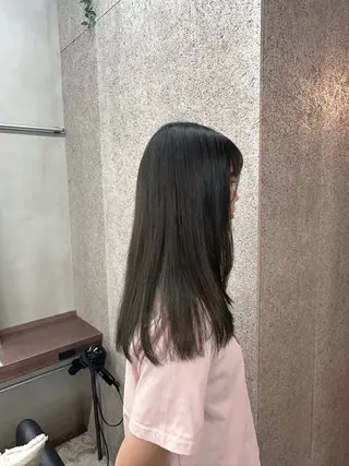 ロング カラー 透明感カラー/顔周り レイヤー/髪質改善のヘアスタイル