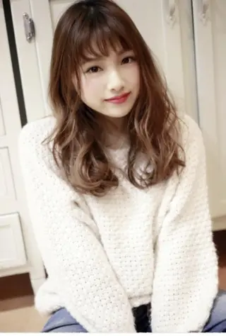 ロング 🇰🇷韓国風艶髪✨ 髪質改善 倉岡しおんのヘアスタイル