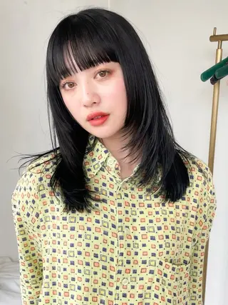 セミロング カラー miyu/御器所 OORRY.etwaのヘアスタイル