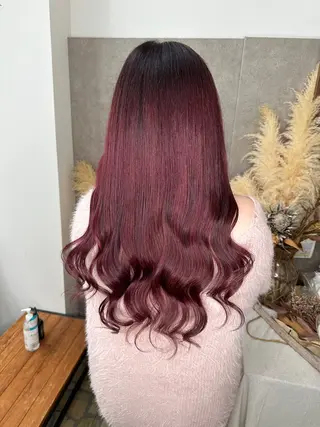 ロング 植田 /エクステ /ブリーチ/髪質改善のヘアスタイル