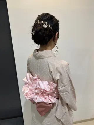 レイヤー 艶々カラーのヘアスタイル