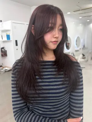 ロング カラー 大阪梅田/ イマムラミヅキのヘアスタイル