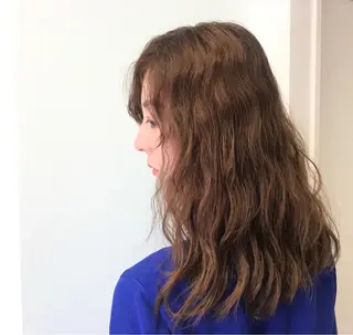 ミディアム カラー パーマ 個室サロン🌼万希 ヘアケア/ヘッドスパのヘアスタイル