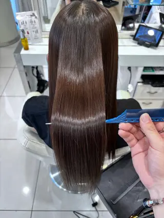 ロング 艶髪 /ダメージレス 縮毛矯正 / くうのヘアスタイル