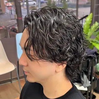 パーマ メンズ メンズパーマ/メンズ カット/たばたよしきのヘアスタイル