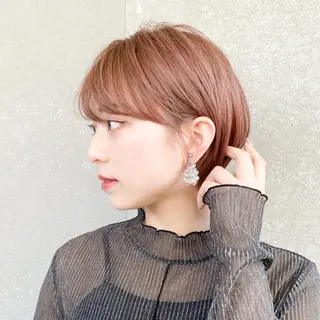 ショート カラー 似合わせ/小顔カット 🔷山方直也のヘアスタイル