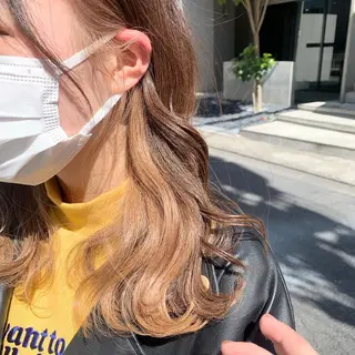 セミロング カラー 赤みゼロ/透明感 カラー🌿KANTAのヘアスタイル