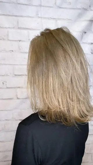 ミディアム カラー RIENS♡xrea 山本優舞のヘアスタイル