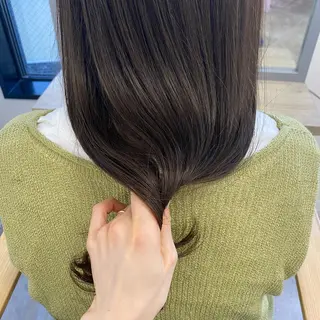 セミロング 梅田/透明感カラー/ ヨシダユウコのヘアスタイル