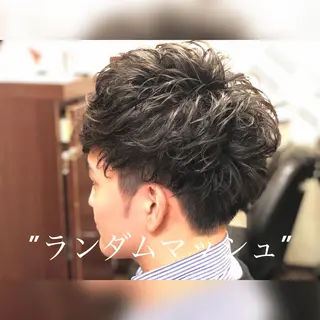 ミディアム 齋藤 壱成のヘアスタイル