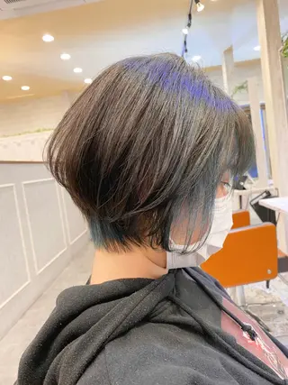 ショート カラー メンズ アイブロウ Agu hair aimer所属・古林 紘のヘアスタイル