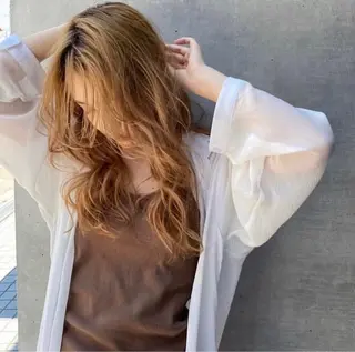 セミロング 美髪✨艶髪✨髪質改善 カラー特化❣辻本悠心のヘアスタイル