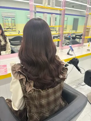 ロング カラー ベージュ×レイヤー 🤎横浜/miu🤎のヘアスタイル