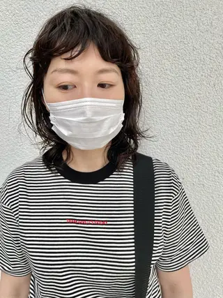 ミディアム 田口 武英のヘアスタイル