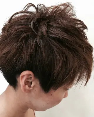 ショート カラー パーマ eclat  hair&spa所属・Chino Atsushiのヘアスタイル