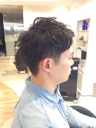 ショート メンズ 金子 富士のヘアスタイル