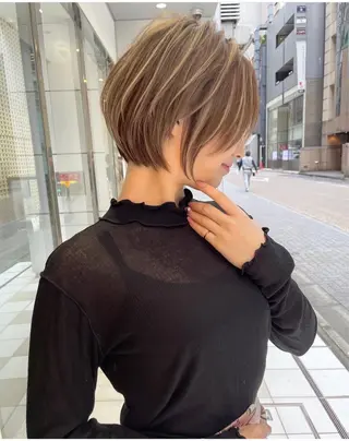 ショート 透明感カラー　中嶋 将城のヘアスタイル