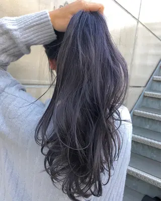 セミロング カラー 北間 寛哉のヘアスタイル