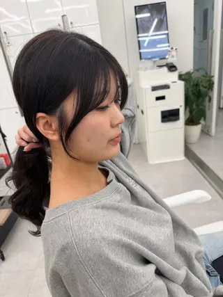 ロング カラー 顔まわりの神様✨ 透明感カラー藤嶋秀幸のヘアスタイル