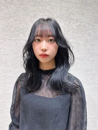 セミロング 🩵縮毛矯正・ボブ 岩原朋也🩵のヘアスタイル
