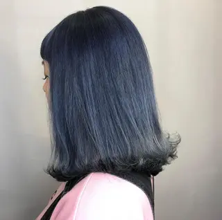 セミロング カラー \脱・うねり& 広がり/gite菊のヘアスタイル
