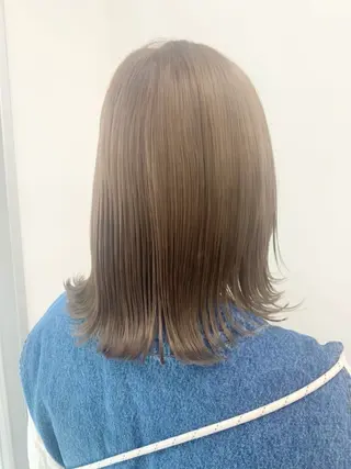ミディアム カラー パーマ ヘアアレンジ メンズ キッズ 骨格レイヤーカット 🌿美髪縮毛矯正のヘアスタイル