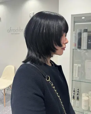 ミディアム 柔らかい透明感カラー 🎀maria🎀のヘアスタイル