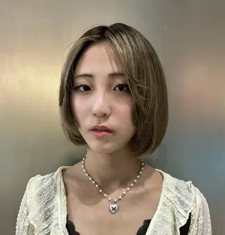 ショート カラー 縮毛矯正/寒色 カラー/suzunoのヘアスタイル