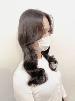 ロング カラー ヘアアレンジ 💖韓国ヘアの匠 💖TAKUMI💖のヘアスタイル
