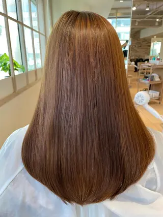 ミディアム カラー 美髪/髪質改善 川口凌弥のヘアスタイル