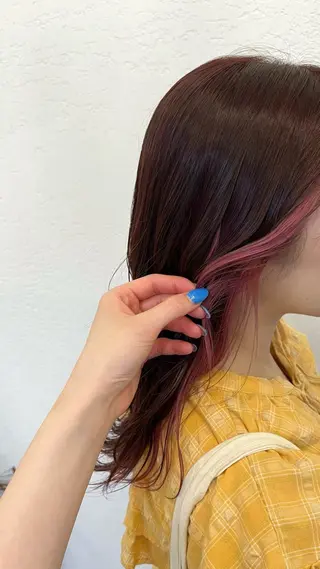 ミディアム カラー 中川 もえか【明石】のヘアスタイル