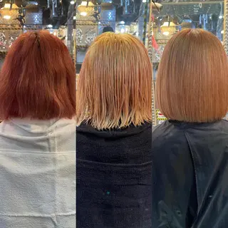 ショート カラー ヘアアレンジ 🌈派手髪エクステ ブレイズ🌈ひろとのヘアスタイル