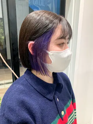 ショート カラー ヘアアレンジ yuka .のヘアスタイル