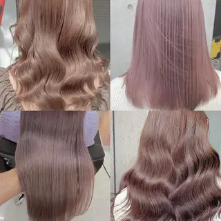 ミディアム カラー メンズモテパーマ💙 fuwaのヘアスタイル