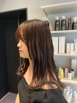 ロング カラー うる艶カラー/恵比寿 ベージュ/丸山陽平のヘアスタイル